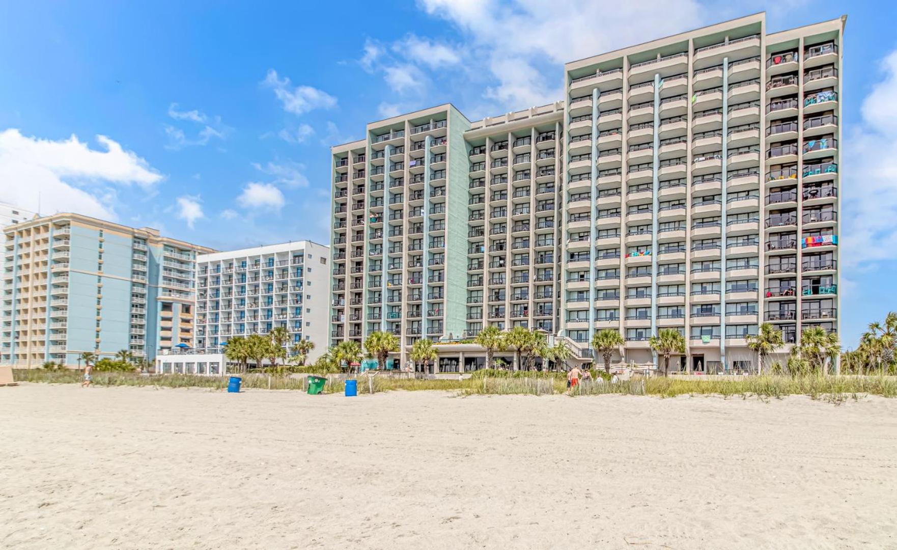 Ocean Front Queen Suite With Panoramic Views! - Compass Cove Unit 964 미를 비치 외부 사진