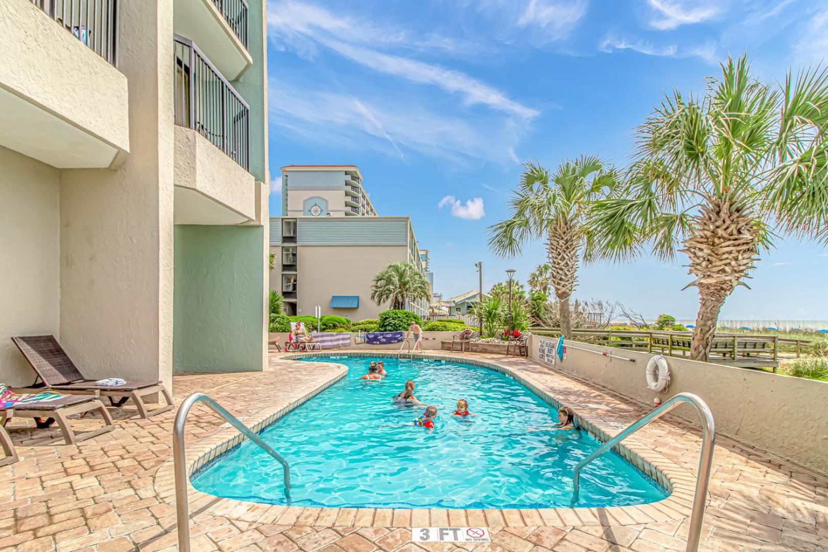 Ocean Front Queen Suite With Panoramic Views! - Compass Cove Unit 964 미를 비치 외부 사진